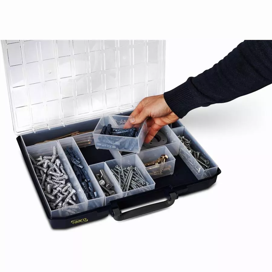 Mallette De Transport RAACO 80 Mm - Très Solide - 25 Godets Amovible - 136327 1 Mallette De Transport RAACO 80 Mm - Très Solide - 25 Godets Amovible - 136327