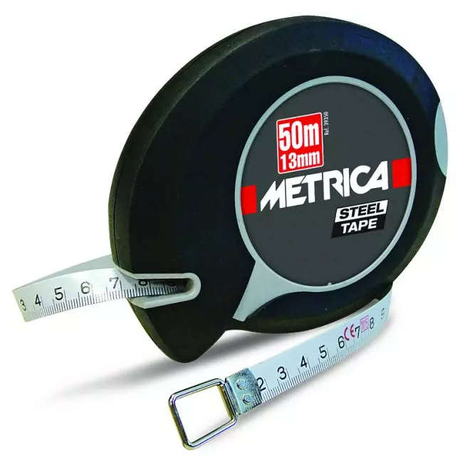 Mesure Longue Acier New Rubber Touch METRICA 50m X 13mm - 39350 1 Mesure Longue Acier New Rubber Touch METRICA 50m X 13mm - 39350