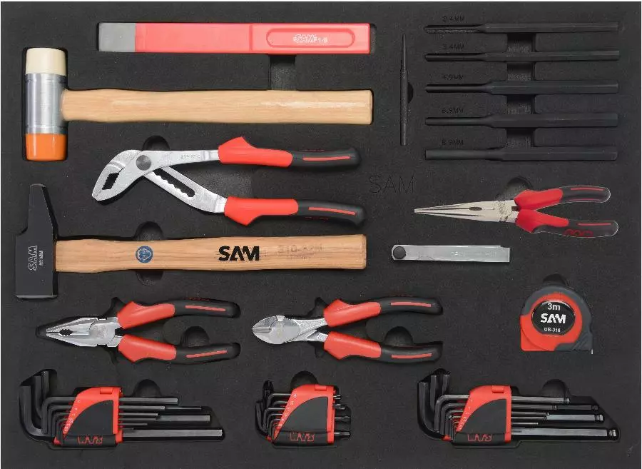 Servante 6 Tiroirs + 135 Outils De Maintenance Indus. SAM OUTILLAGE Modules Abs - 416-135SV 5 Servante 6 Tiroirs + 135 Outils De Maintenance Indus. SAM OUTILLAGE Modules Abs - 416-135SV – Image 5