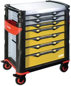 Servante Grand Volume 7 Tiroirs SAM OUTILLAGE Plateau Inox - 417 -Magasin D'outils Professionnels 417hren 01