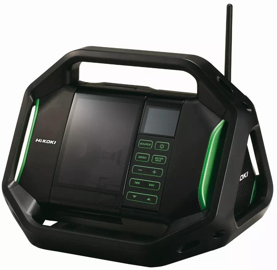 Radio De Chantier HITACHI - HIKOKI 18V - Sans Batterie Ni Chargeur - UR18DSALW4Z 1 Radio De Chantier HITACHI - HIKOKI 18V - Sans Batterie Ni Chargeur - UR18DSALW4Z