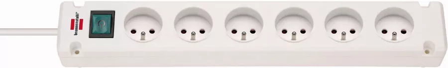 Multiprise Bremounta 6 Prises BRENNENSTUHL - 3m - H05VV-F3G1.5 Avec Interrupteur - Blanc - 1150651326 2 Multiprise Bremounta 6 Prises BRENNENSTUHL - 3m - H05VV-F3G1.5 Avec Interrupteur - Blanc - 1150651326 – Image 2