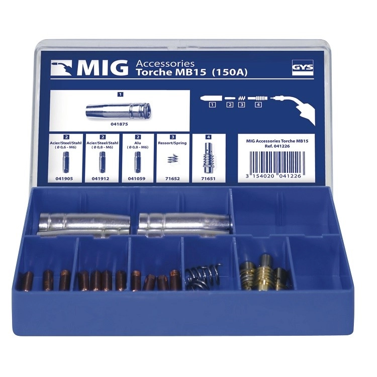 Coffret De Torche GYS MB15 - MIG 150 A - 041226 1 Coffret De Torche GYS MB15 - MIG 150 A - 041226