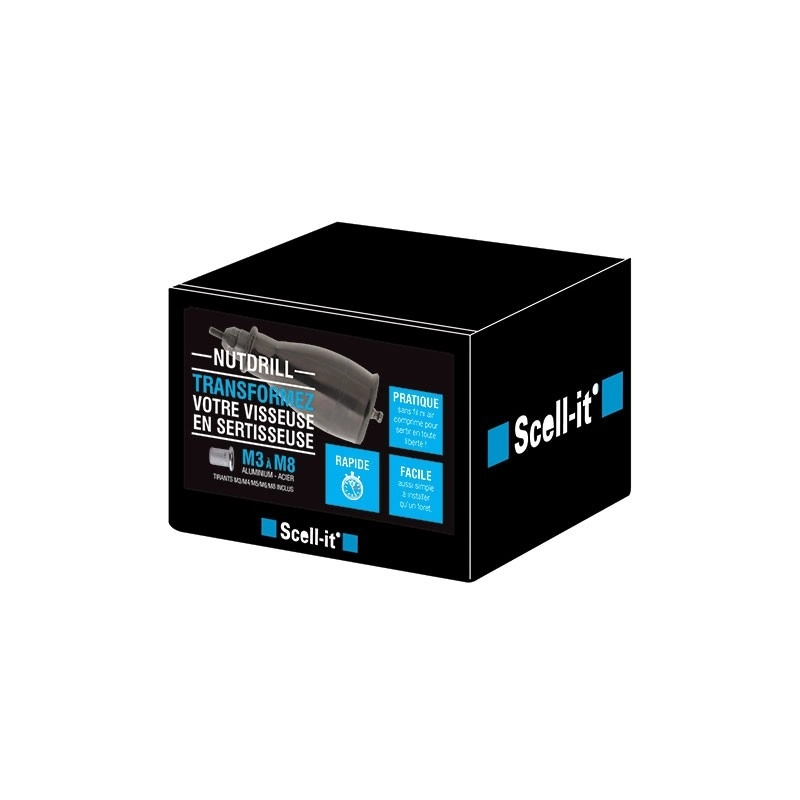 Kit Adaptateur Visseuse En Sertisseuse écrous M3 à M8 SCELL-IT - NUTDRILL-KIT 2 Kit Adaptateur Visseuse En Sertisseuse écrous M3 à M8 SCELL-IT - NUTDRILL-KIT – Image 2