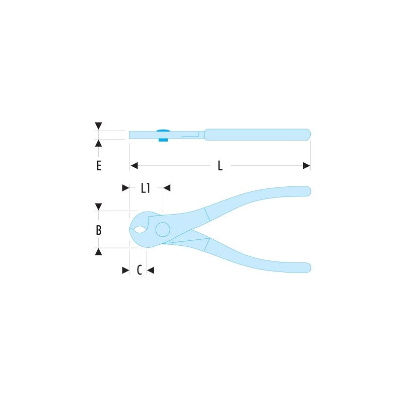 Pince Coupante Coupe-câble Cuivre/aluminium FACOM 170 Mm - 412B.10 1 Pince Coupante Coupe-câble Cuivre/aluminium FACOM 170 Mm - 412B.10