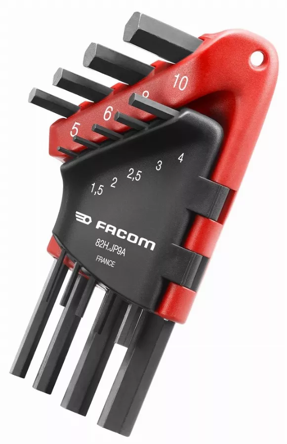 Jeu De 9 Clés Mâles Coudées 6 Pans FACOM En étui - 82H.JP9A 1 Jeu De 9 Clés Mâles Coudées 6 Pans FACOM En étui - 82H.JP9A