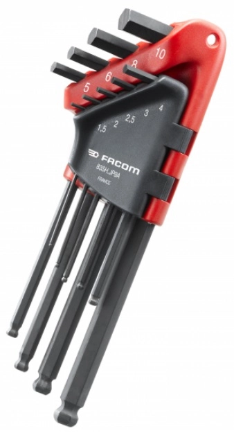 Jeu De 9 Clés Mâles Longue Tête Sphérique FACOM - 83SH.JP9APF 1 Jeu De 9 Clés Mâles Longue Tête Sphérique FACOM - 83SH.JP9APF