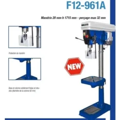 Perçeuse à Colonne D'établi à Mandrin Auto-serrant 13mm FEMI - DP12-961 -Magasin D'outils Professionnels FEMI0010 3