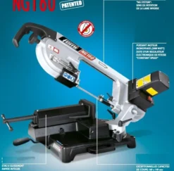 Scie à Ruban Métal FEMI Coupe Rapide +50% - Coupe Max.160mm - NG160 -Magasin D'outils Professionnels FEMI0059 2