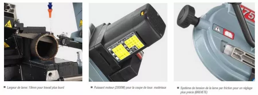 Scie à Ruban Stationnaire Métal FEMI Descente Manuelle - Coupe Max. 155mm - 1750XL 3 Scie à Ruban Stationnaire Métal FEMI Descente Manuelle - Coupe Max. 155mm - 1750XL – Image 3