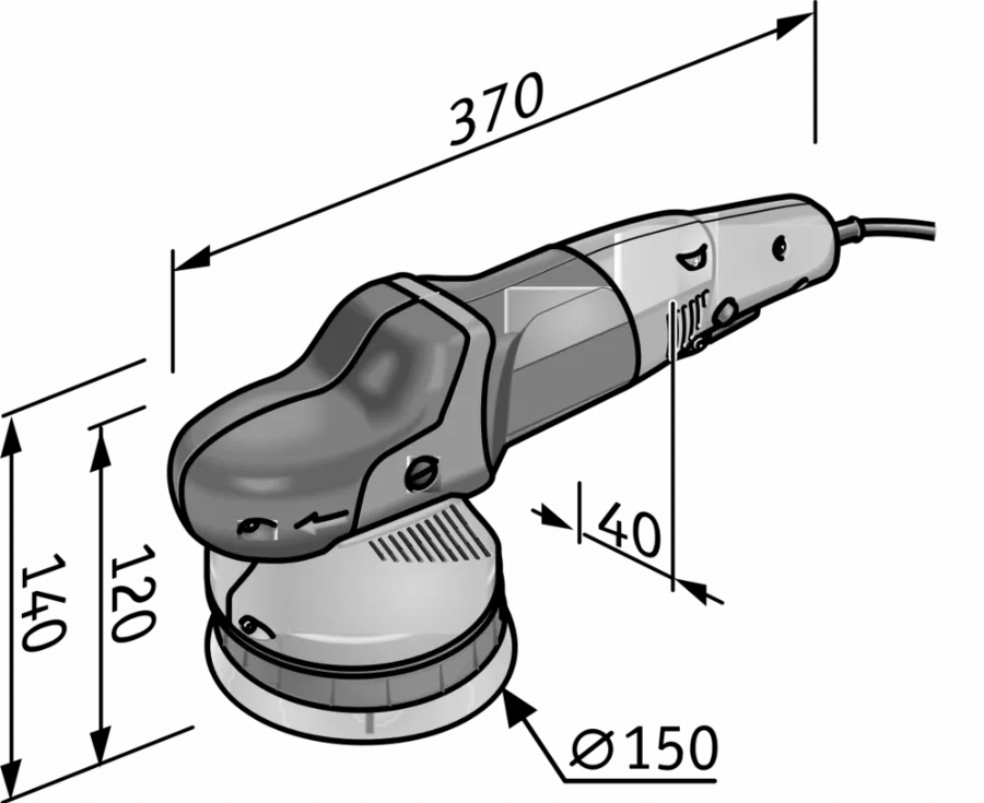 Polisseuse Excentrique XFE 7-15 Ø150 Mm FLEX - 418080 3 Polisseuse Excentrique XFE 7-15 Ø150 Mm FLEX - 418080 – Image 3