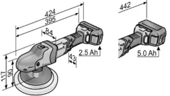 Polisseuse à Rotation Sans Fil PE 150 18.0-EC/5.0 P-Set FLEX - 461229 -Magasin D'outils Professionnels FLE00120 3