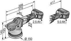 Polisseuse Excentrique 18V XFE 15 150 18.0-EC/5.0 P-Set C FLEX - 2 Batteries + Chargeur - En Coffret - 461237 -Magasin D'outils Professionnels FLE00121 17