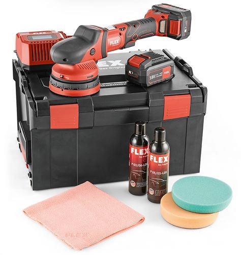 Polisseuse Excentrique 18V XFE 15 150 18.0-EC/5.0 P-Set C FLEX - 2 Batteries + Chargeur - En Coffret - 461245 2 Polisseuse Excentrique 18V XFE 15 150 18.0-EC/5.0 P-Set C FLEX - 2 Batteries + Chargeur - En Coffret - 461245 – Image 2