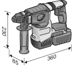 Marteau 18V CHE 2-26 18.0-EC C FLEX - Sans Batterie Ni Chargeur - Accessoires - 491314 9 Marteau 18V CHE 2-26 18.0-EC C FLEX - Sans Batterie Ni Chargeur - Accessoires - 491314 -Magasin D'outils Professionnels FLE00168 4