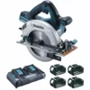 Scie Circulaire 36 V => 2 X 18 V Li-Ion 5 Ah Ø 190 Mm (4 Batteries) MAKITA - 4 Batteries, Chargeur, Coffret - DHS710PT4J