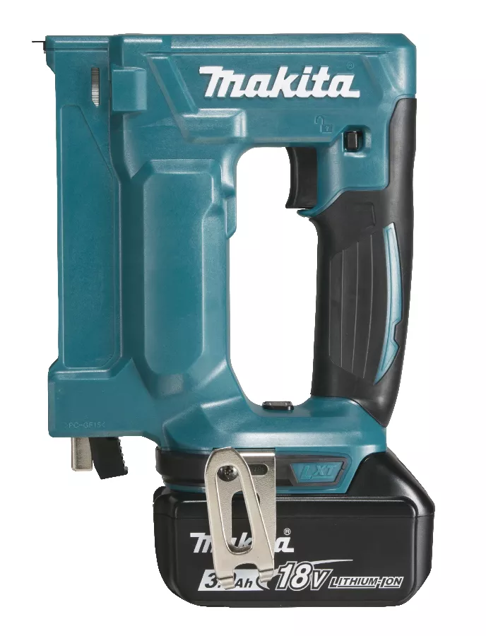 Agrafeuse 18 V Li-Ion 3 Ah 7 / 10 Mm MAKITA - 2 Batteries, Chargeur, Coffret - DST112RFJ 1 Agrafeuse 18 V Li-Ion 3 Ah 7 / 10 Mm MAKITA - 2 Batteries, Chargeur, Coffret - DST112RFJ