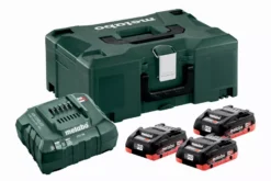 Pack énergie 18V METABO 3 Batt. 4,0 Ah LiHD + Charg. ASC 55 + Coffret MetaBox - 685133000