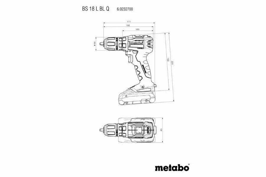 Perceuse Visseuse METABO - BS 18V - L BL Q 2 X 2,0 Ah Li-Power, SC 30, Coffret - 602327500 2 Perceuse Visseuse METABO - BS 18V - L BL Q 2 X 2,0 Ah Li-Power, SC 30, Coffret - 602327500 – Image 2