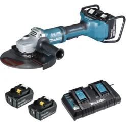 Meuleuse MAKITA Mm - 36V - 2x18V Li-ion - 4 Batteries 5Ah + 1 Double Chargeur Rapide - DGA900ZKPT -Magasin D'outils Professionnels MNA40032 0