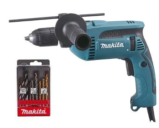 Perceuse à Percussion MAKITA Ø 13 Mm 680W + Coffret De Forêts OFFERTS - HP1641K1X 2 Perceuse à Percussion MAKITA Ø 13 Mm 680W + Coffret De Forêts OFFERTS - HP1641K1X – Image 2