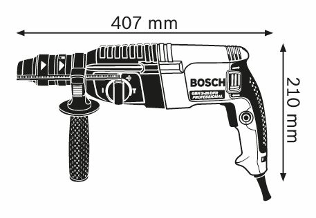 Perforateur SDS+ BOSCH GBH 2-26 F Professional - En Coffret - 06112A4000 1 Perforateur SDS+ BOSCH GBH 2-26 F Professional - En Coffret - 06112A4000
