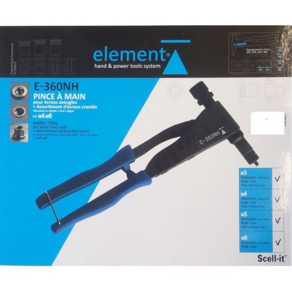 Coffret Pince à Main Pour écrous Aveugles + écrous Crantés SCELL-IT - E-360NH-S 3 Coffret Pince à Main Pour écrous Aveugles + écrous Crantés SCELL-IT - E-360NH-S – Image 3