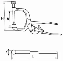 Pince Etau Serre-joint A Vis SAM - 2147 -Magasin D'outils Professionnels SAM01102 5