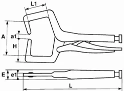 Pince Etau Longue Portee 460 Mm SAM - 21946 -Magasin D'outils Professionnels SAM01118 5