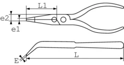Pince A Bec Demi Rond Coude PVC 160 Mm SAM - 24316P 7 Pince A Bec Demi Rond Coude PVC 160 Mm SAM - 24316P -Magasin D'outils Professionnels SAM01241 5