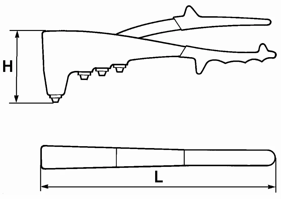 Pince A Riveter A Vis De Reglage De Course SAM - 3593 2 Pince A Riveter A Vis De Reglage De Course SAM - 3593 – Image 2