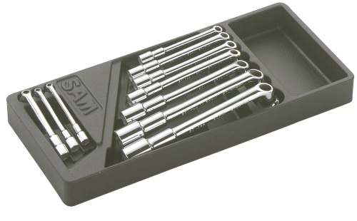 Module Abs 1/3 De 10 Clés à Pipe Débouchées Satinées 6/12 Pans SAM - 93J10M 1 Module Abs 1/3 De 10 Clés à Pipe Débouchées Satinées 6/12 Pans SAM - 93J10M