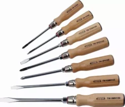 Jeu De 7 Tournevis Bois Mecanicien, Ph Et Pz SAM - TWJ7 -Magasin D'outils Professionnels SAM05874 1