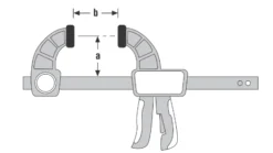 Presse Mécanicien En C URKO - Serrage 250mm - Saillie 115mm - 3F -Magasin D'outils Professionnels SGA10297 2