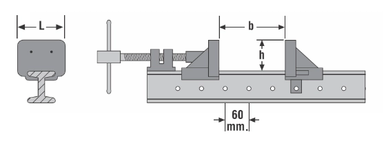 Serre Joint Dormant URKO - Profil En "I" - 80x42mm - Serrage 2500mm - 871 4 Serre Joint Dormant URKO - Profil En "I" - 80x42mm - Serrage 2500mm - 871 – Image 4