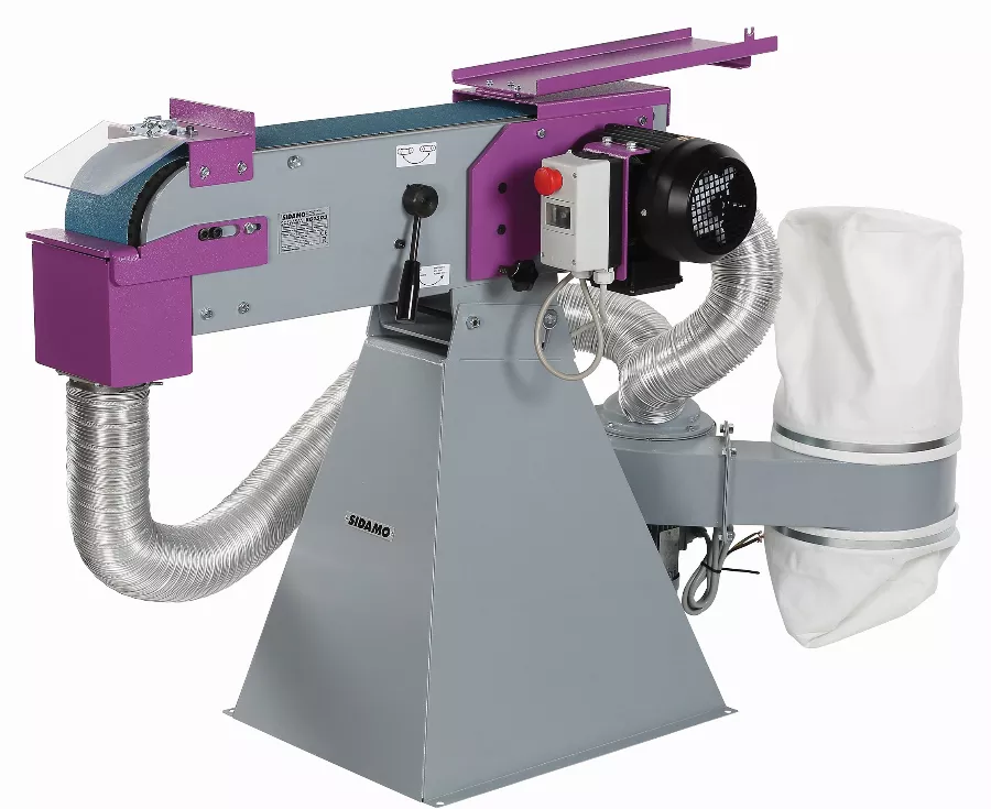 Ponceuse à Bande SIDAMO BG753 ASP - 2200W TRI - Avec Socle - 20105043 1 Ponceuse à Bande SIDAMO BG753 ASP - 2200W TRI - Avec Socle - 20105043
