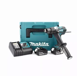 Perceuse Visseuse à Percussion MAKITA 2 Batteries 18V 5.0 Ah, Chargeur, Coffret - Ø13mm - DHP458RTJ