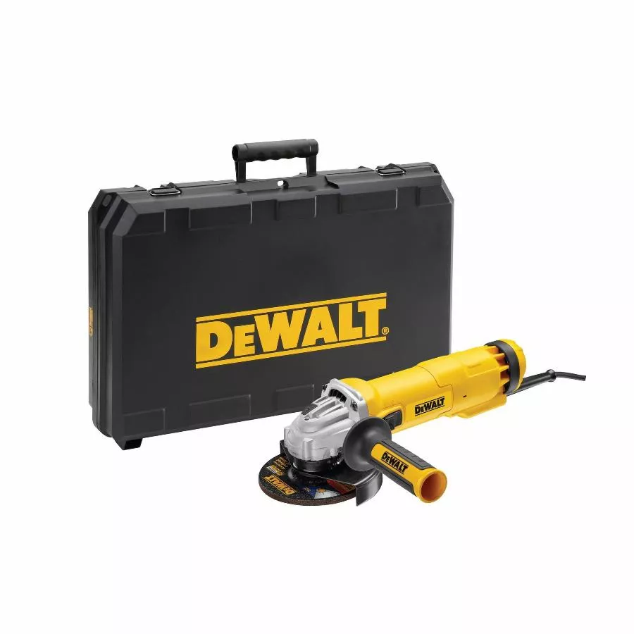 Meuleuse 1200 W 125 Mm DEWALT Interrupteur Glissière + Disque Diamant - DWE4217KD-QS 1 Meuleuse 1200 W 125 Mm DEWALT Interrupteur Glissière + Disque Diamant - DWE4217KD-QS