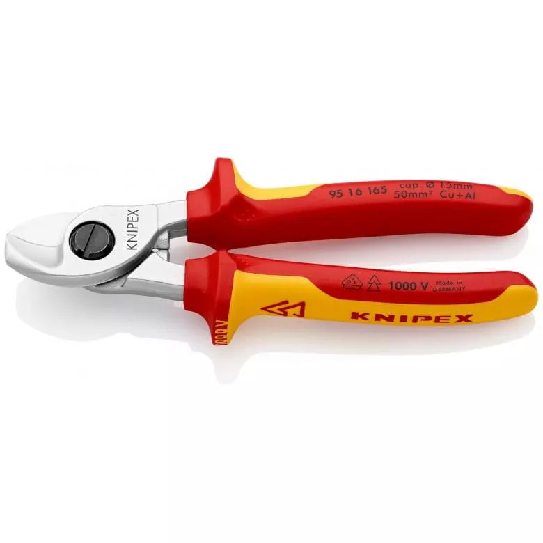 Coupe-câbles KNIPEX à Double Tranchants - Isolés 1000 V - Ø 15 Mm - 95 16 165 1 Coupe-câbles KNIPEX à Double Tranchants - Isolés 1000 V - Ø 15 Mm - 95 16 165