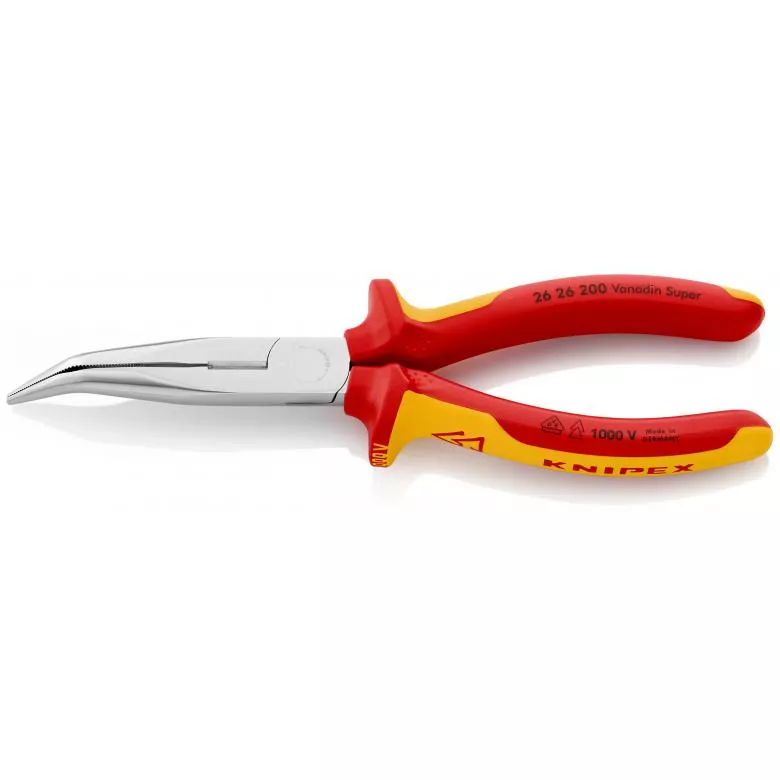 Pince Demi-ronde KNIPEX Avec Tranchant - Poignée Isolée 1000V - 26 26 200 2 Pince Demi-ronde KNIPEX Avec Tranchant - Poignée Isolée 1000V - 26 26 200 – Image 2