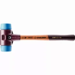 Maillet HALDER SIMPLEX TPE Souple Avec Boîtier En Fonte Malléable Et Manche En Bois - D=30 Mm - 3001.030