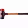 Maillet HALDER SIMPLEX Caoutchouc Chargé / Plastique Avec Boîtier En Fonte Malléable Et Manche En Bois - D=30 Mm - 3026.030