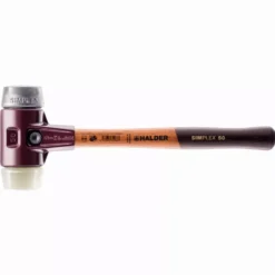 Maillet HALDER SIMPLEX Nylon / Métal Doux, Avec Boîtier En Fonte Malléable Et Manche En Bois De Haute Qualité - D=30 Mm - 3089.030