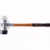Maillet HALDER SIMPLEX Caoutchouc Chargé / Superplastique Avec Boîtier En Aluminium Et Manche En Bois - D=30 Mm - 3127.030