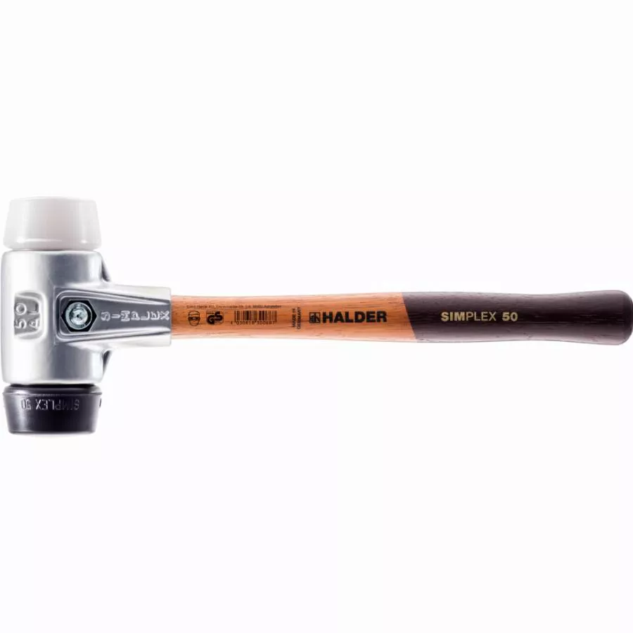 Maillet HALDER SIMPLEX Caoutchouc Chargé / Superplastique Avec Boîtier En Aluminium Et Manche En Bois - D=30 Mm - 3127.030 1 Maillet HALDER SIMPLEX Caoutchouc Chargé / Superplastique Avec Boîtier En Aluminium Et Manche En Bois - D=30 Mm - 3127.030