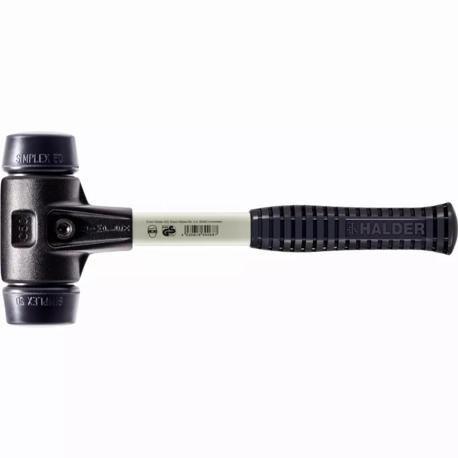 Maillet HALDER SIMPLEX Caoutchouc Chargé Avec Boîtier En Fonte Malléable Renforcée Et Manche En Fibre De Verre - D=30 Mm - 3702.030 1 Maillet HALDER SIMPLEX Caoutchouc Chargé Avec Boîtier En Fonte Malléable Renforcée Et Manche En Fibre De Verre - D=30 Mm - 3702.030