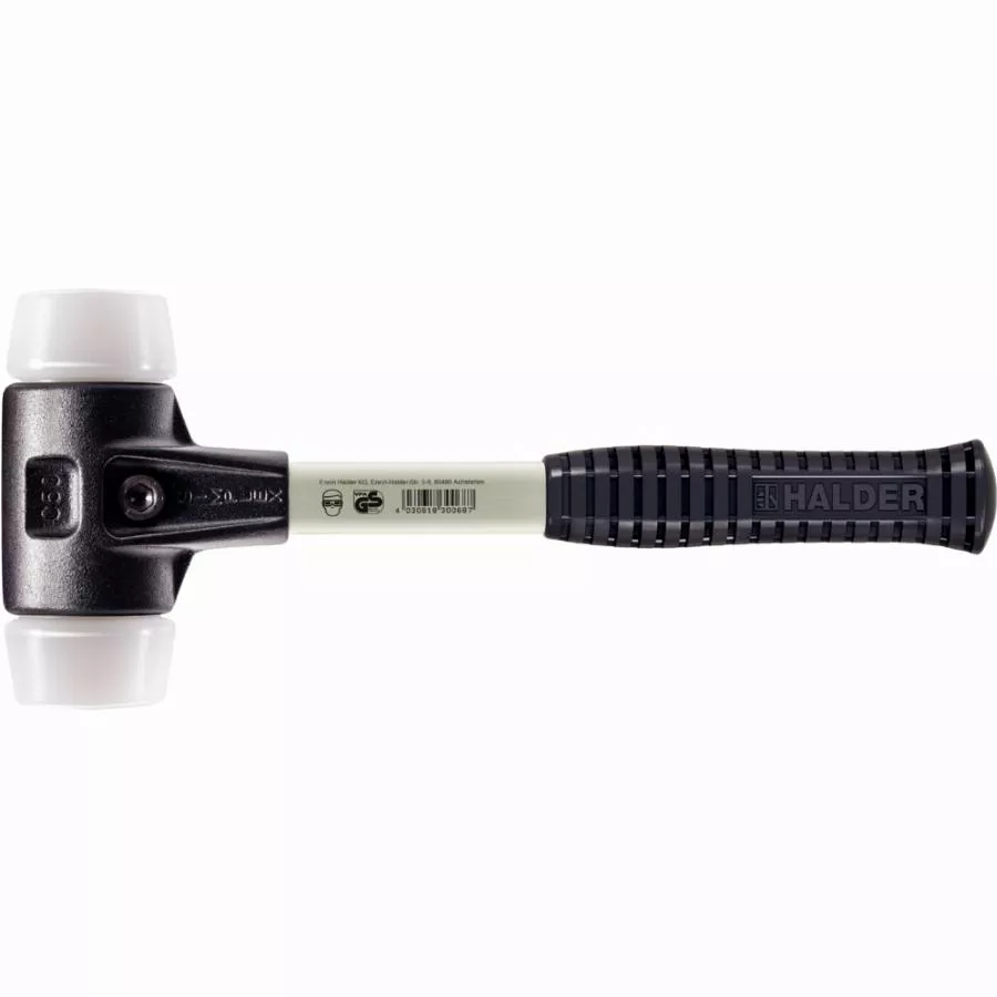 Maillet HALDER SIMPLEX Superplastique Avec Boîtier En Fonte Malléable Renforcée Et Manche En Fibre De Verre - D=60 Mm - 3707.060 1 Maillet HALDER SIMPLEX Superplastique Avec Boîtier En Fonte Malléable Renforcée Et Manche En Fibre De Verre - D=60 Mm - 3707.060