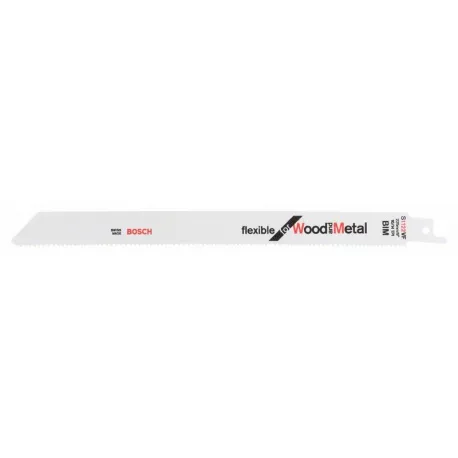 Lame Scie Sabre BIM S1122VF Flexible Métal/Bois BOSCH 225 Mm - Boite De 25 - 2608657559 1 Lame Scie Sabre BIM S1122VF Flexible Métal/Bois BOSCH 225 Mm - Boite De 25 - 2608657559