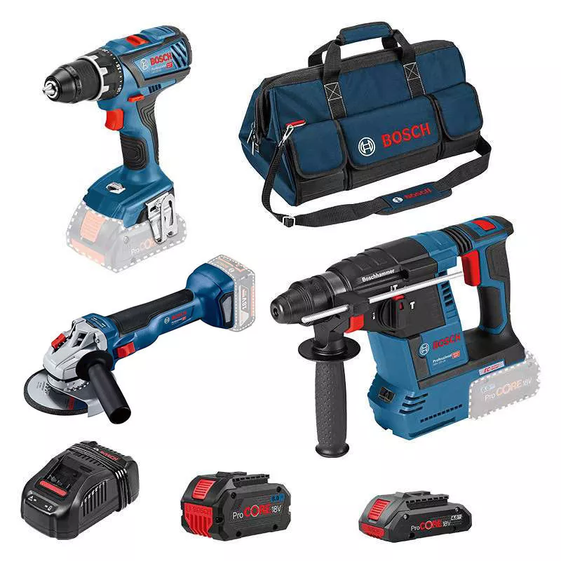 Kit BOSCH Visseuse + Meuleuse + Perforateur + 2 Batteries + Chargeur - 0615990M3C 6 Kit BOSCH Visseuse + Meuleuse + Perforateur + 2 Batteries + Chargeur - 0615990M3C – Image 6