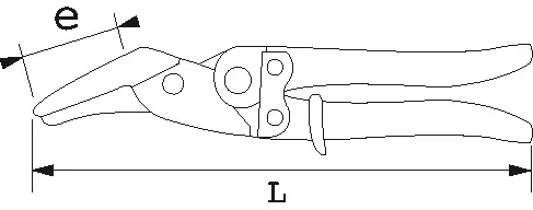 Cisailles à Tôles Bichantourneuses Coupe En Ligne SAM + Clip FM - 358-25-FME 2 Cisailles à Tôles Bichantourneuses Coupe En Ligne SAM + Clip FM - 358-25-FME – Image 2